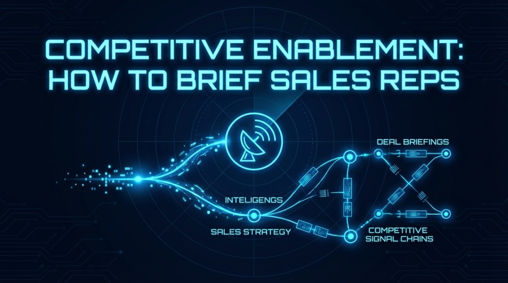 Competitive enablement — briefing sales reps with CI signals before competitive deals